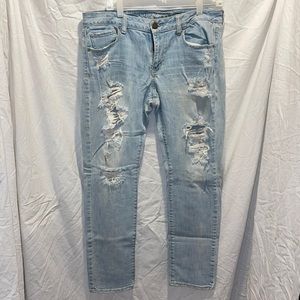 American eagle distressed jeans size 14